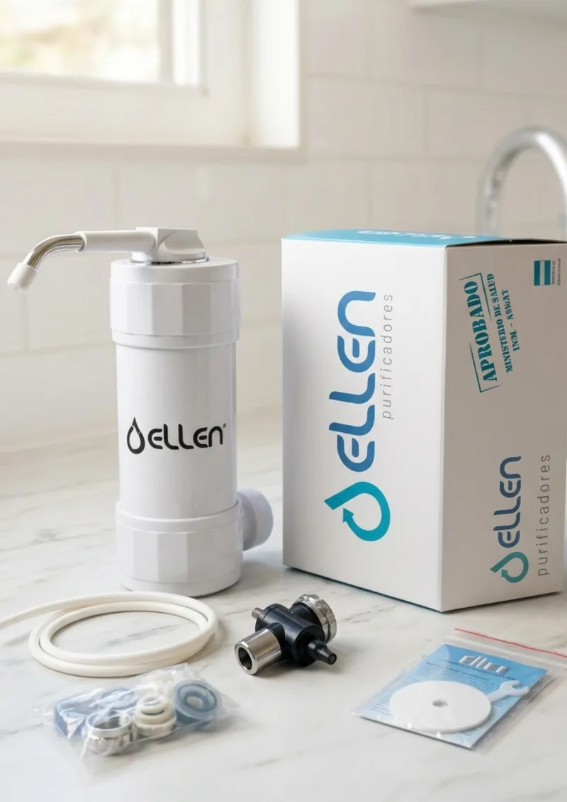 Filtro purificador de agua Ellen MP 80 aprobado por ANMAT